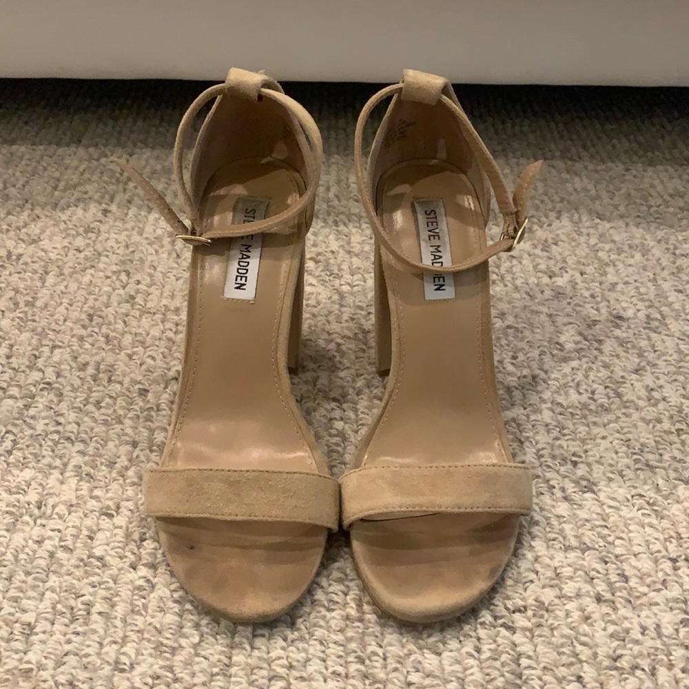 Carrson Steve Madden suede block heel
